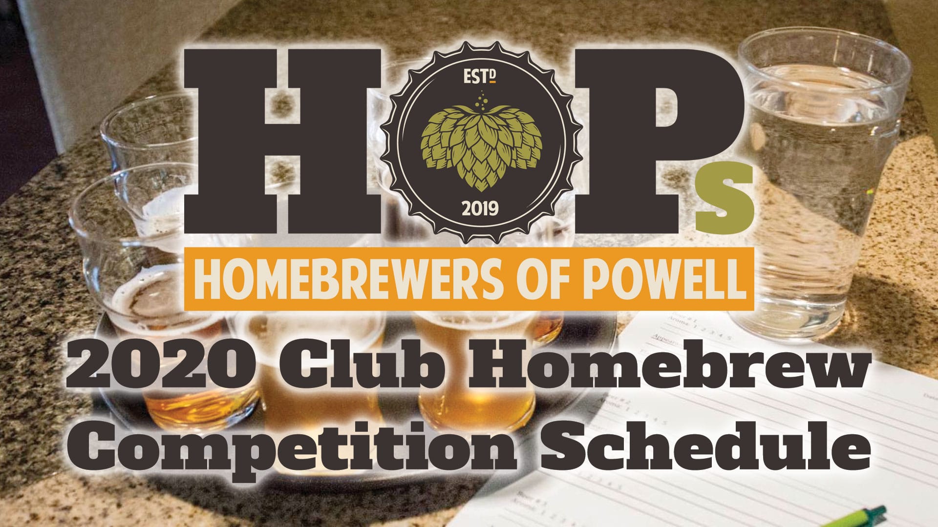 HOPs 2020 Homebrew Competition Schedule